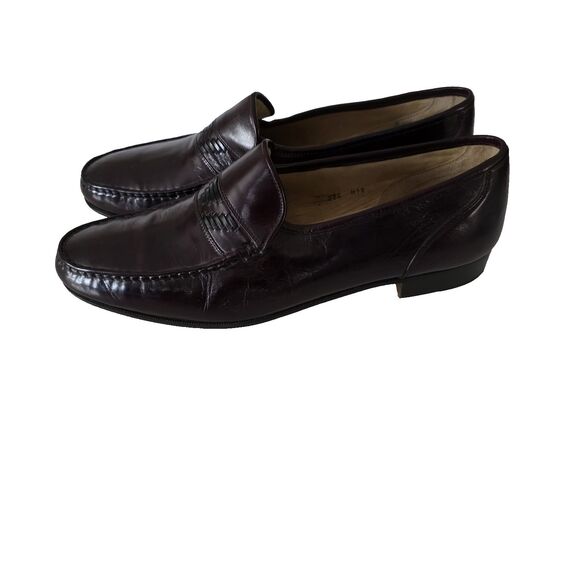 Churches\' Mens Slip Leather Shoes Burgundy Sz 13 main image 8